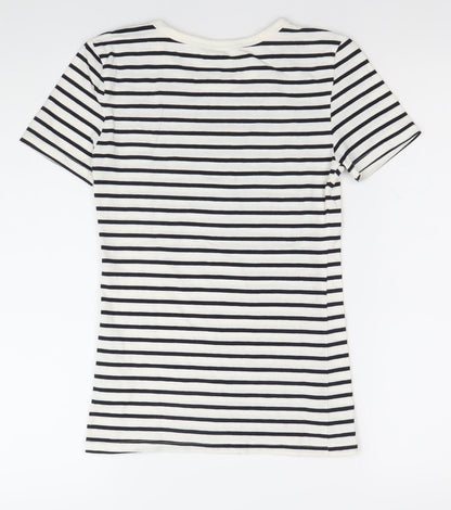Womens UK Size XS H&M Multicoloured Basic T-Shirt