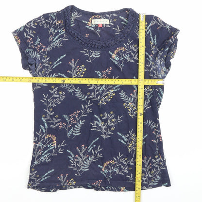 Womens UK Size 10 Brakeburn Blue Basic T-Shirt