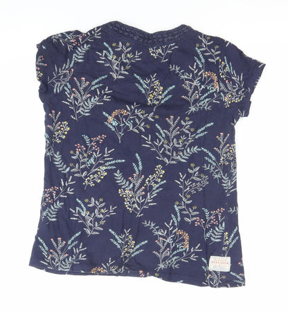 Womens UK Size 10 Brakeburn Blue Basic T-Shirt