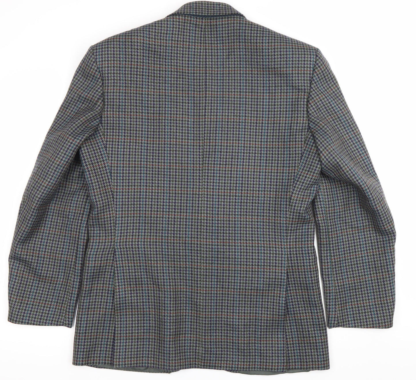 Greenwoods Mens Multicoloured Wool Check Blazer Jacket Size 38