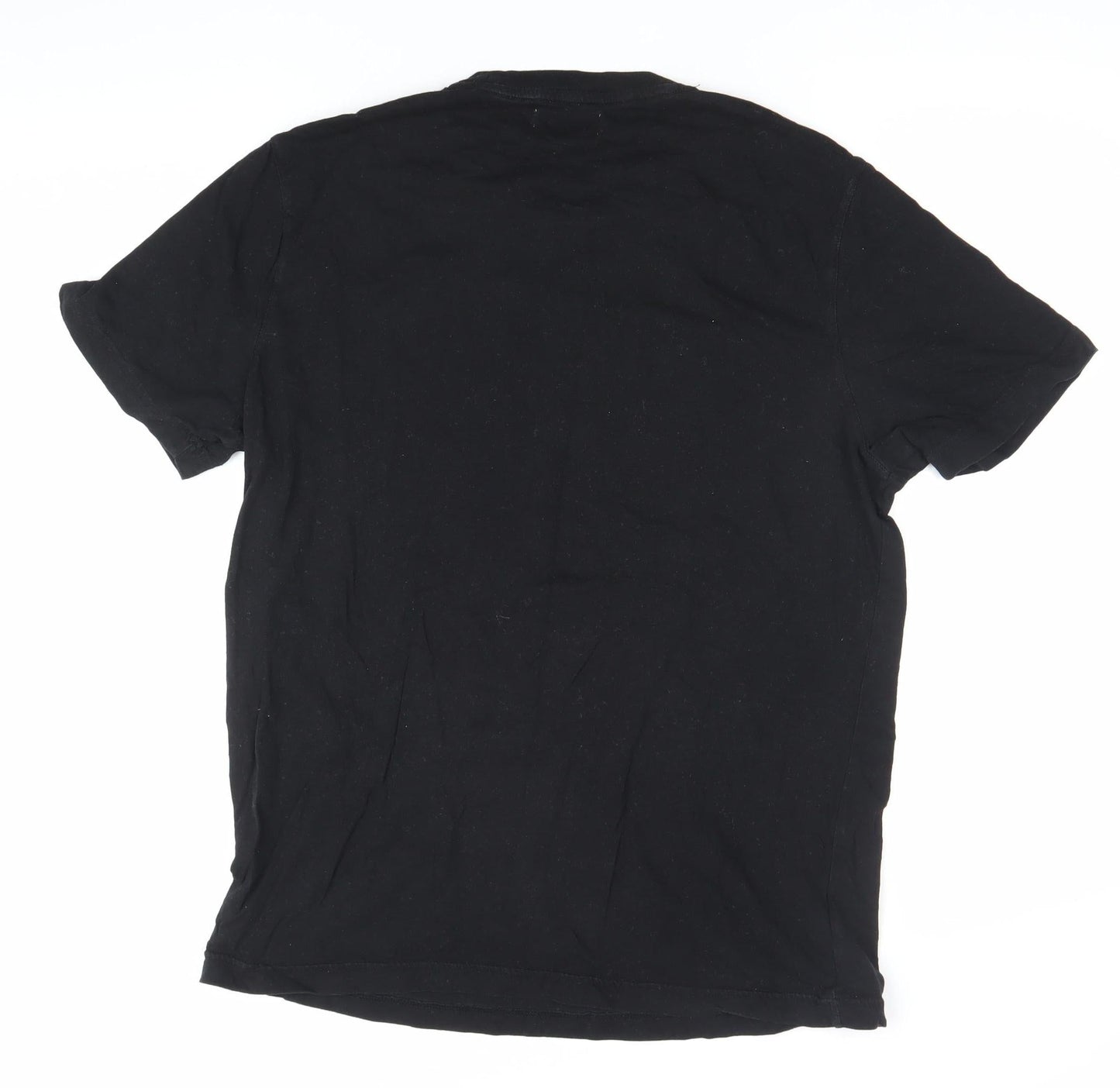 Charlton Athletic Mens Black Large Cotton Crew Neck Sports T-Shirt
