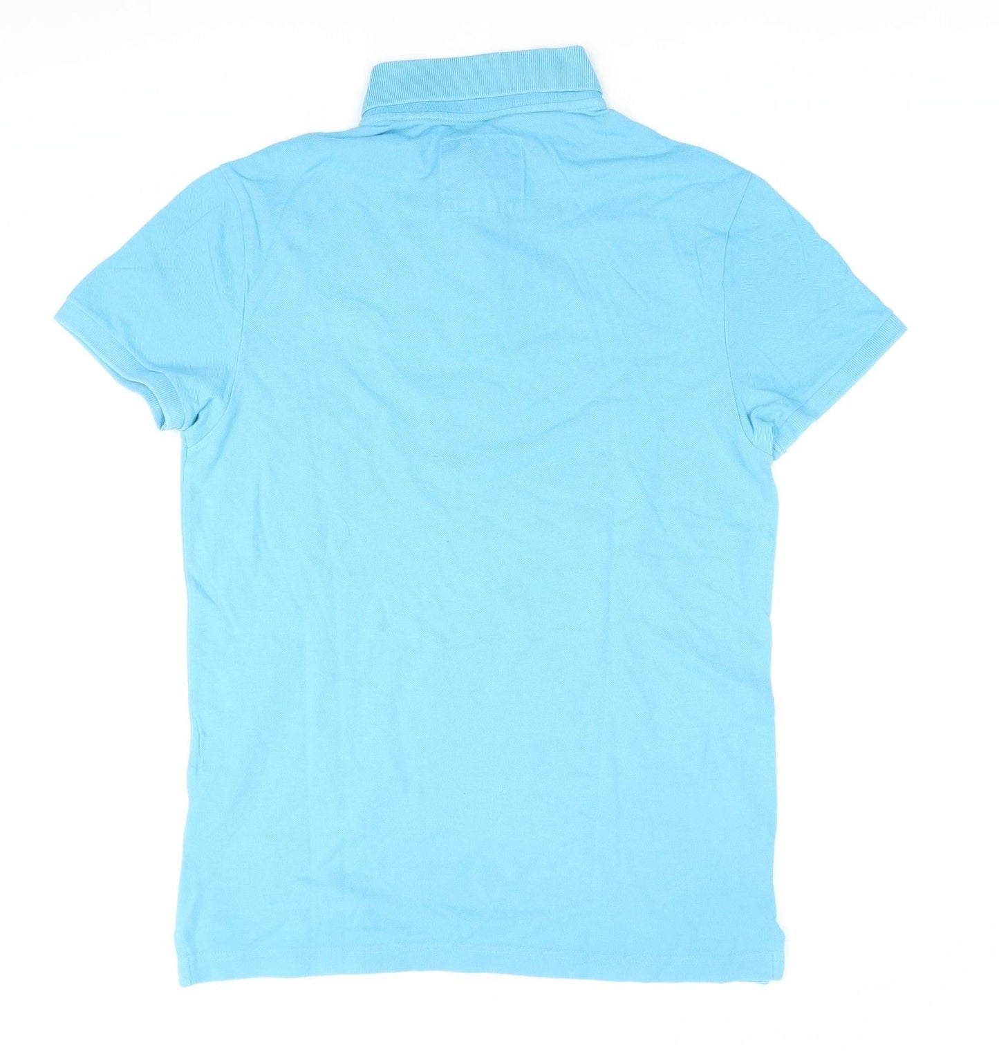 Hollister Mens Blue XS Slim Fit Cotton Polo Shirt