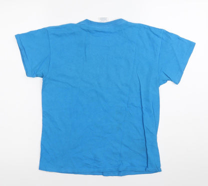 Delta Pro Weight Boys Blue Washington D.C. Graphic T-Shirt Size L