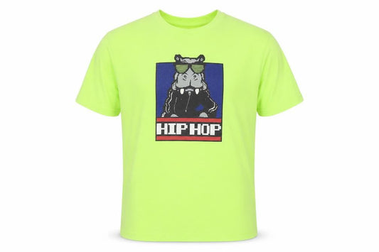 Next Boys Green Hip Hop Graphic T-Shirt Age 9 Years Short Sleeve Crew Neck