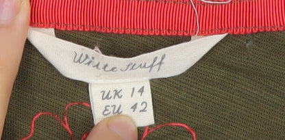 Womens UK Size 14 White Stuff Green Tunic Blouse