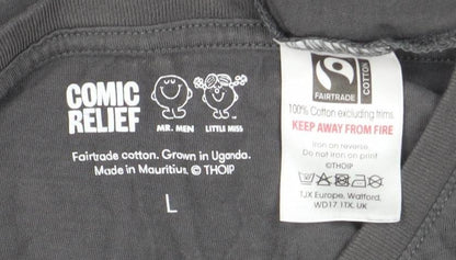 Mens UK Size L Comic Relief Black  T-Shirt