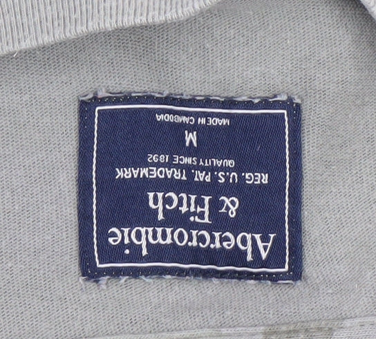 Abercrombie & Fitch Men’s Green Camo Long Sleeve T-Shirt Size M