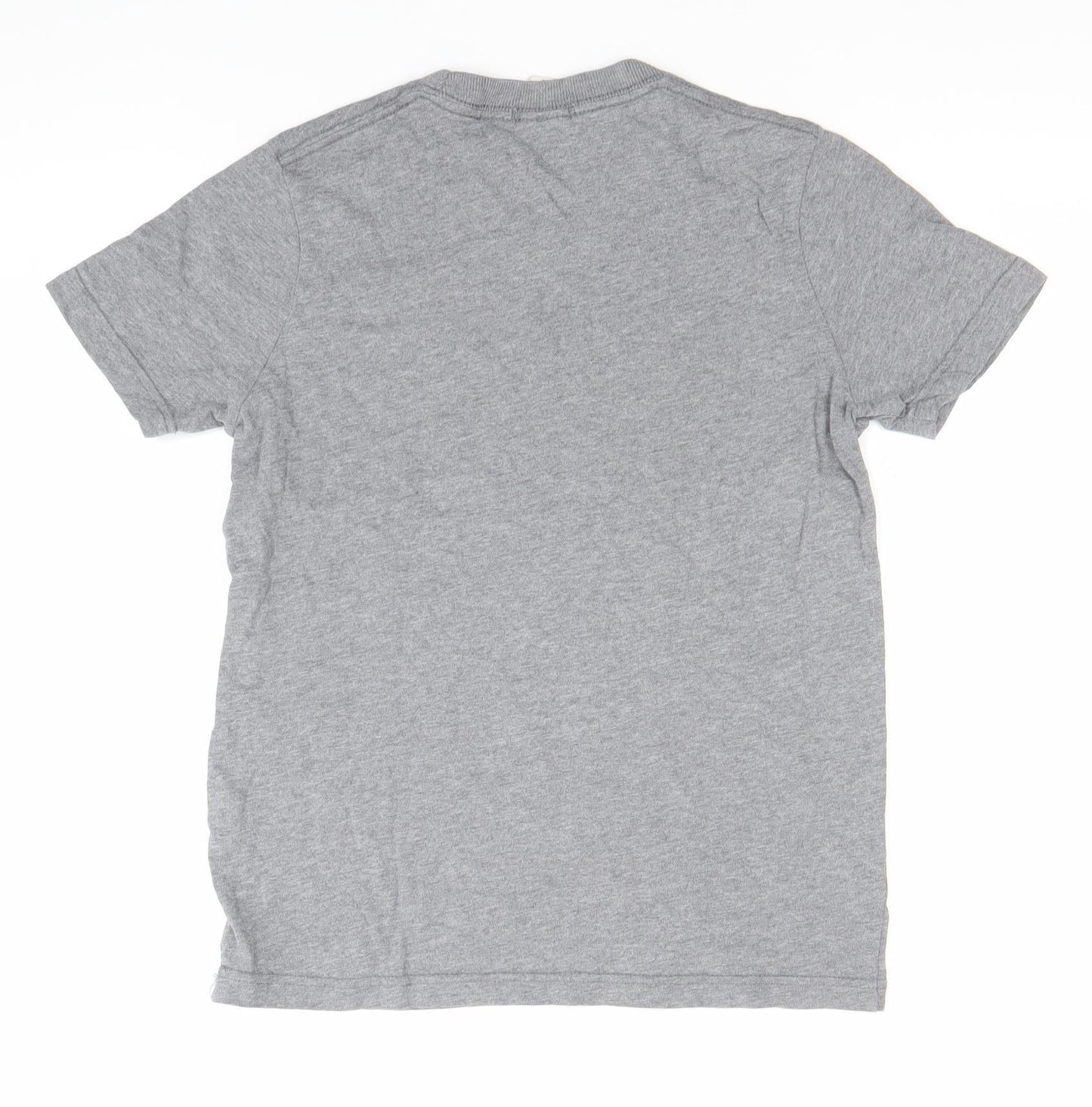 Abercrombie Boys Grey Muscle Fit Graphic Logo T-Shirt Size M