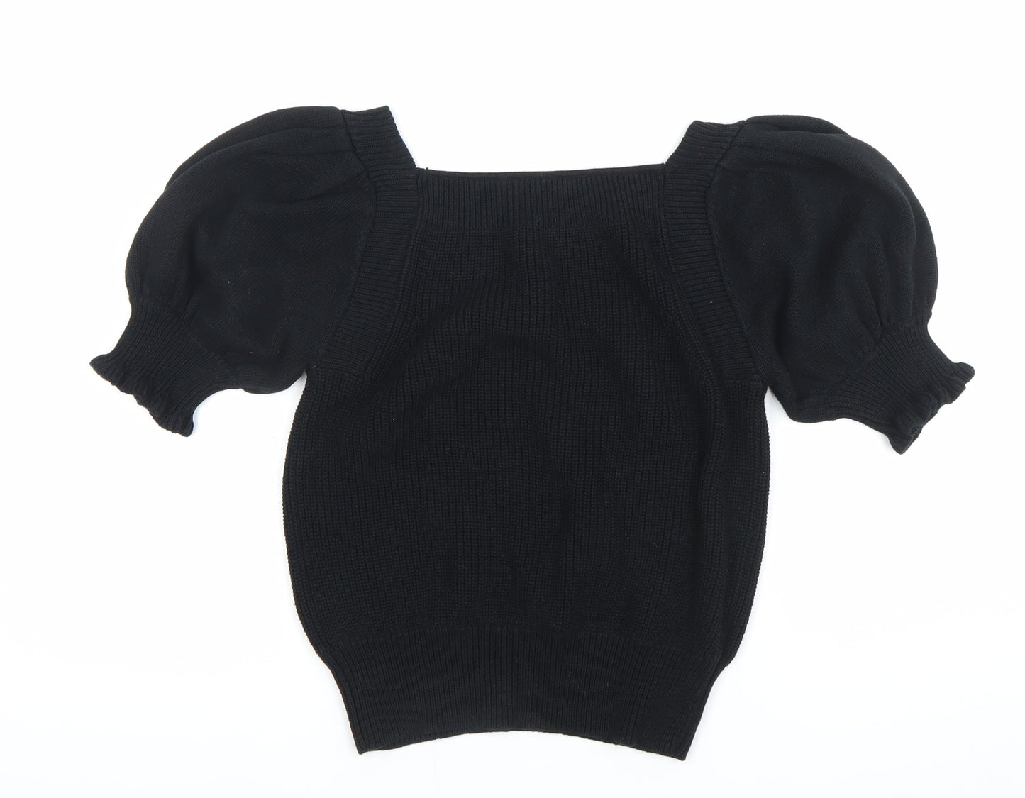 Womens UK Size M French Connection Black Basic Blouse