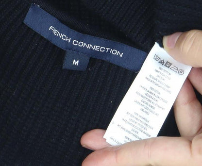 Womens UK Size M French Connection Black Basic Blouse