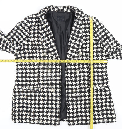 Womens UK Size 20 ET VOUS Black Blazer