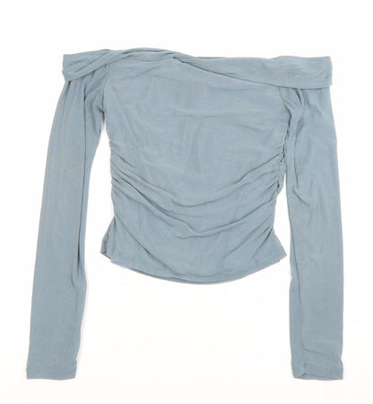 Womens UK Size L Motel Blue Camisole Blouse