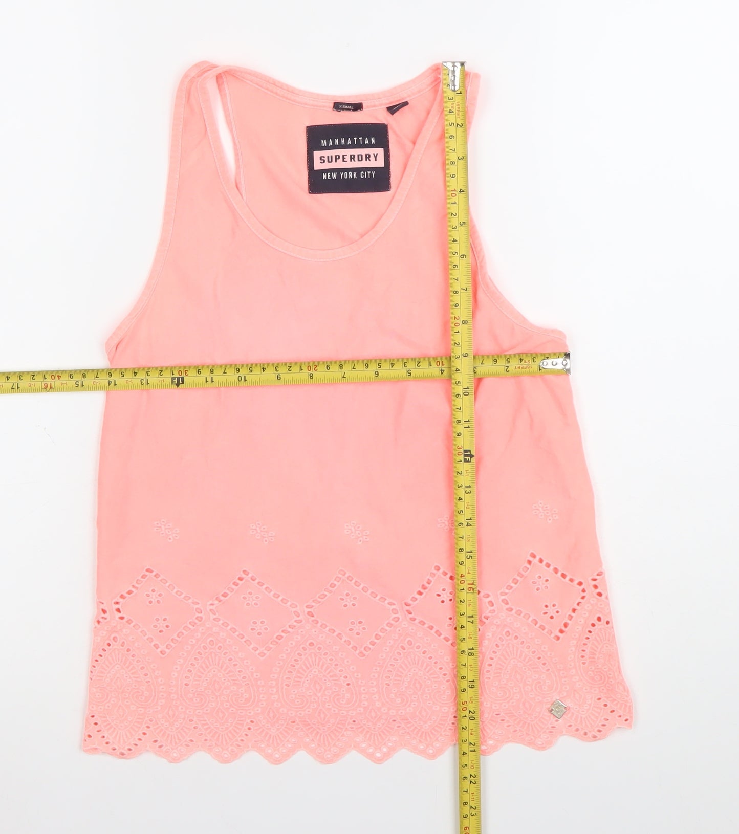 Womens UK Size XS Superdry Pink Camisole Tank