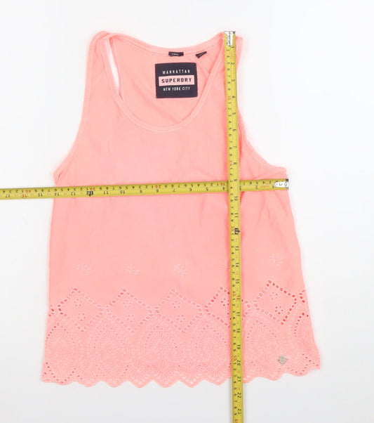 Womens UK Size XS Superdry Pink Camisole Tank
