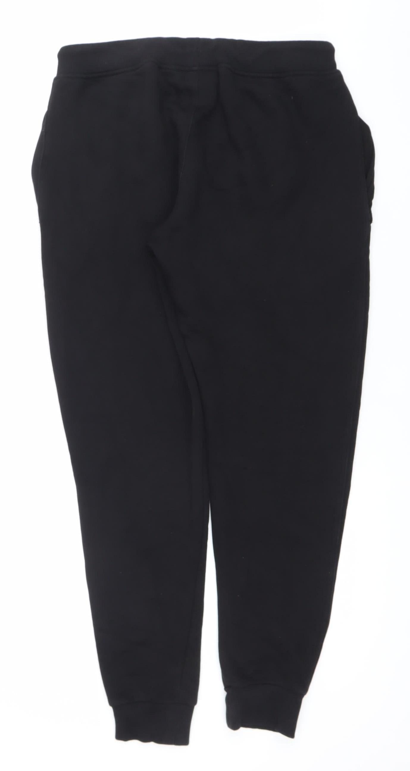 Gym King Men’s Black Jogger Sweatpants M Cotton Blend Tapered Fit