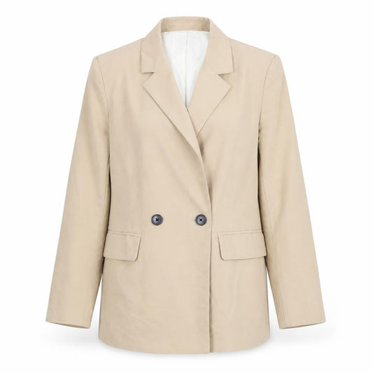 Womens UK Size XS Bershka Regular Beige Blazer