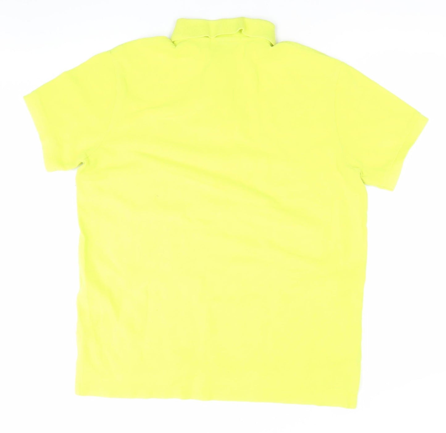 Ralph Lauren Men’s Yellow Polo Shirt L Custom Fit Cotton