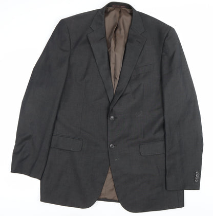 Mens UK Size 44 Burton Regular Grey Suit Jacket