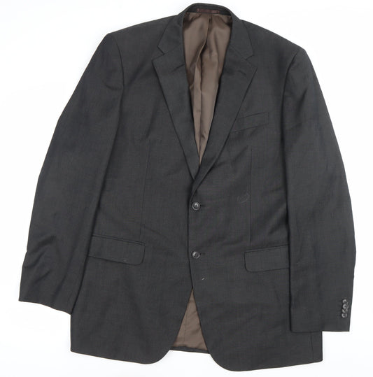 Mens UK Size 44 Burton Regular Grey Suit Jacket