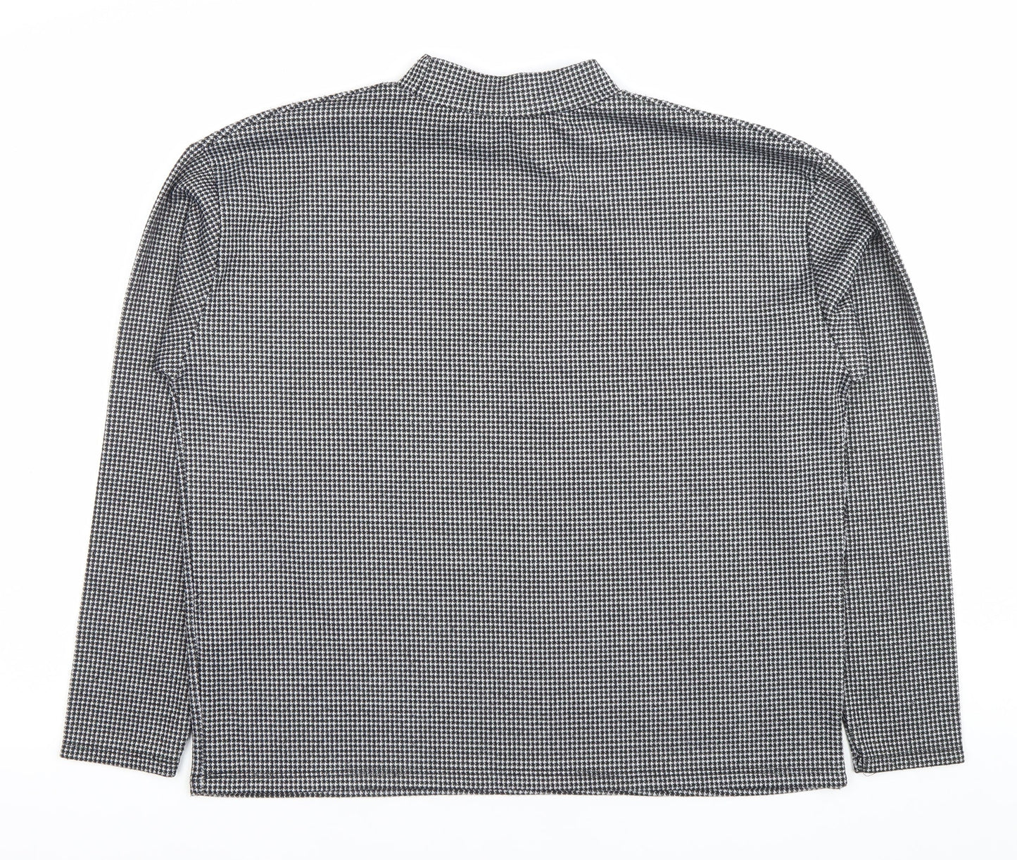 Womens UK Size 10 Pull&Bear Black Basic Blouse