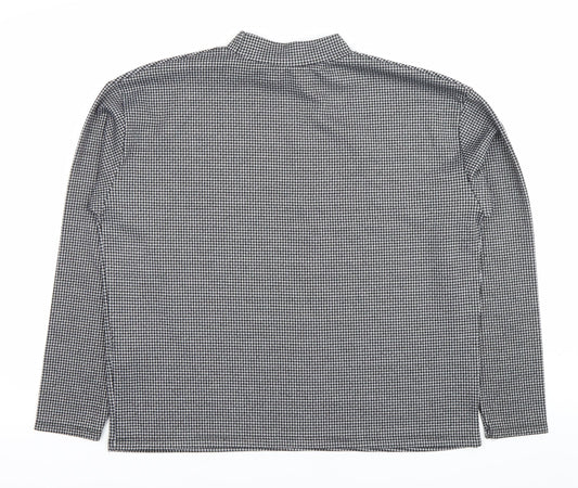 Womens UK Size 10 Pull&Bear Black Basic Blouse