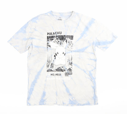 Marks and Spencer Boys Multicoloured Pokémon Pikachu Tie-Dye T-Shirt 13-14Y
