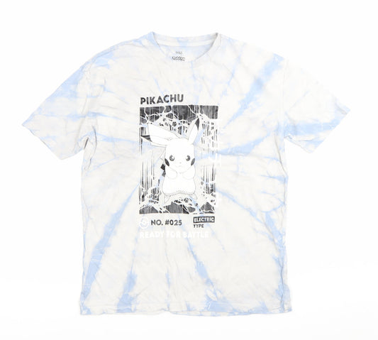 Marks and Spencer Boys Multicoloured Pokémon Pikachu Tie-Dye T-Shirt 13-14Y