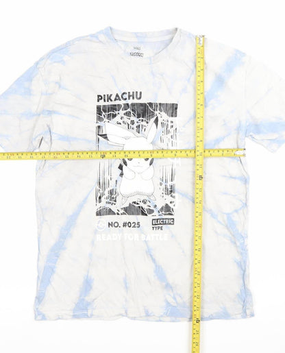 Marks and Spencer Boys Multicoloured Pokémon Pikachu Tie-Dye T-Shirt 13-14Y