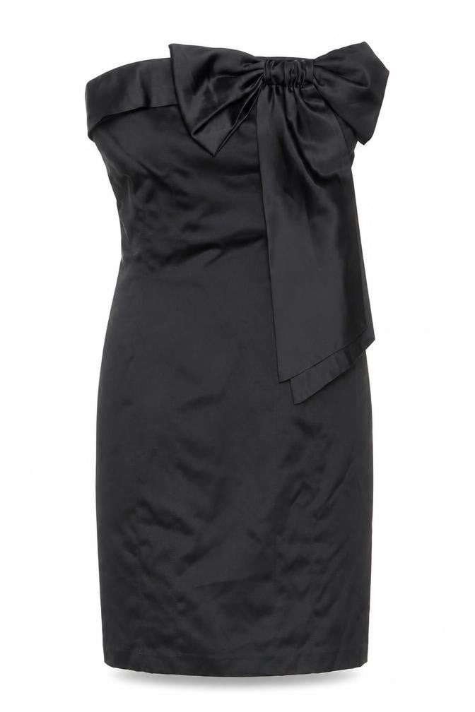 Atmosphere Women’s Black One Shoulder Bow Sheath Dress Size 12