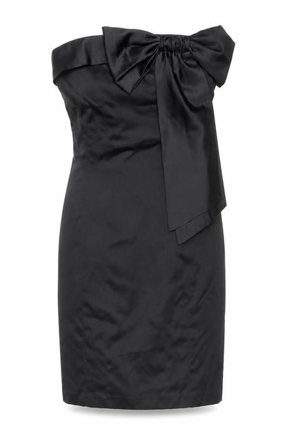 Atmosphere Women’s Black One Shoulder Bow Sheath Dress Size 12