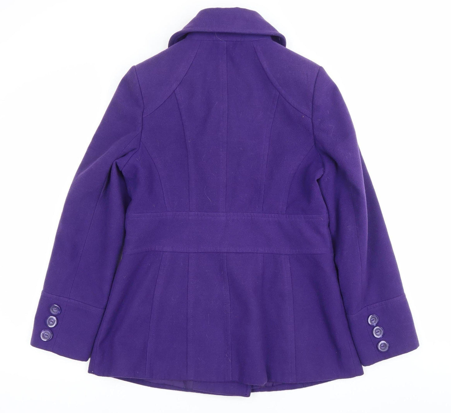 Womens UK Size 14 Debenhams Purple Overcoat