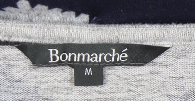 Womens UK Size M Bonmarché Multicoloured Full Zip Jumper