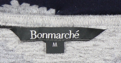 Womens UK Size M Bonmarché Multicoloured Full Zip Jumper
