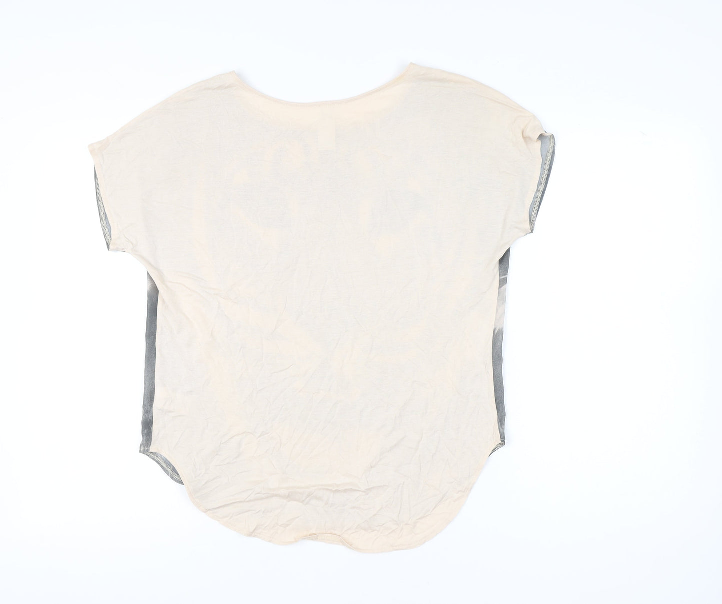 Womens UK Size 8 NEXT Beige Basic T-Shirt