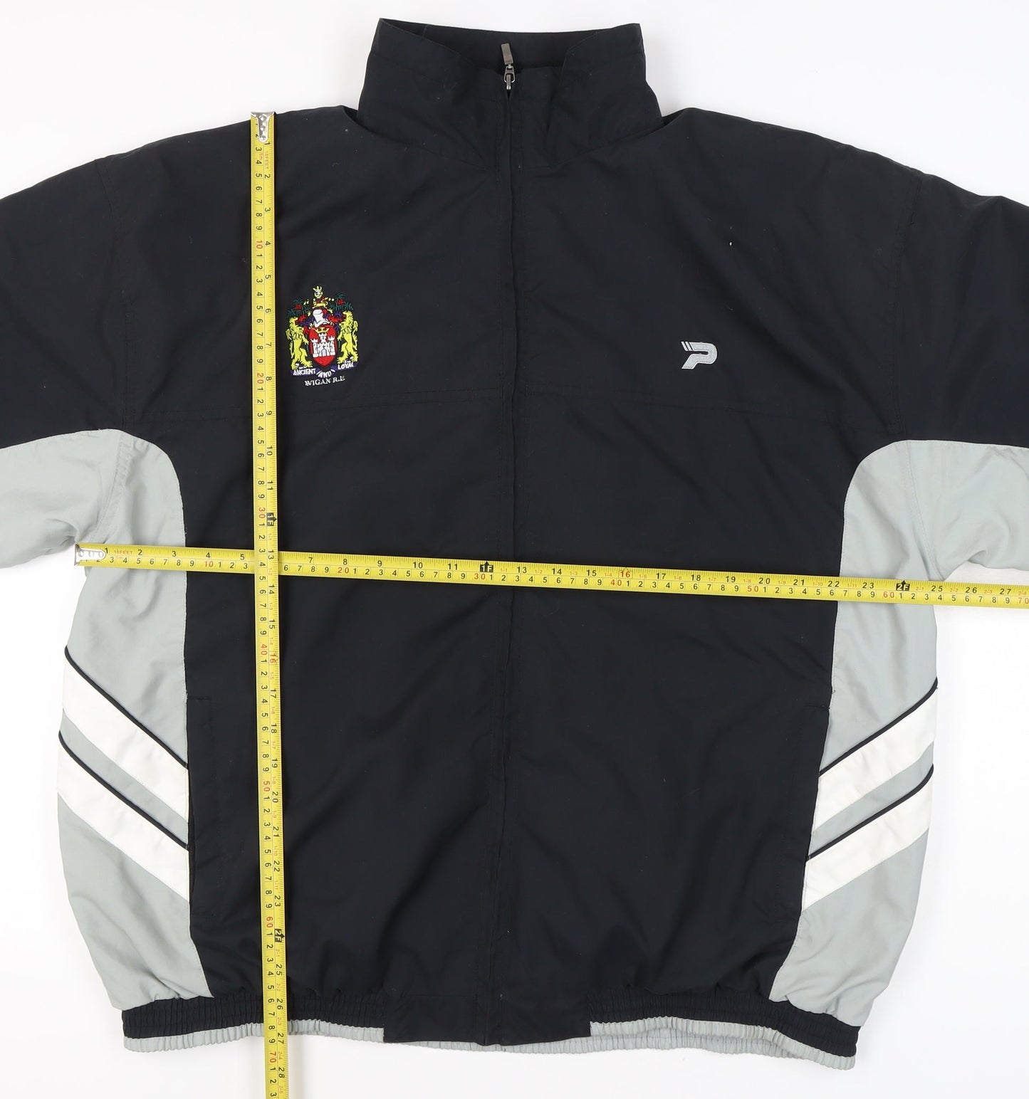 Mens UK Size XL Patrick Black Windbreaker Coat
