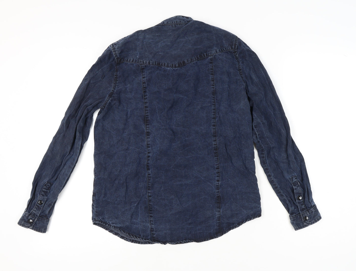 Womens UK Size 10 The Kooples Blue Classic Button-Up
