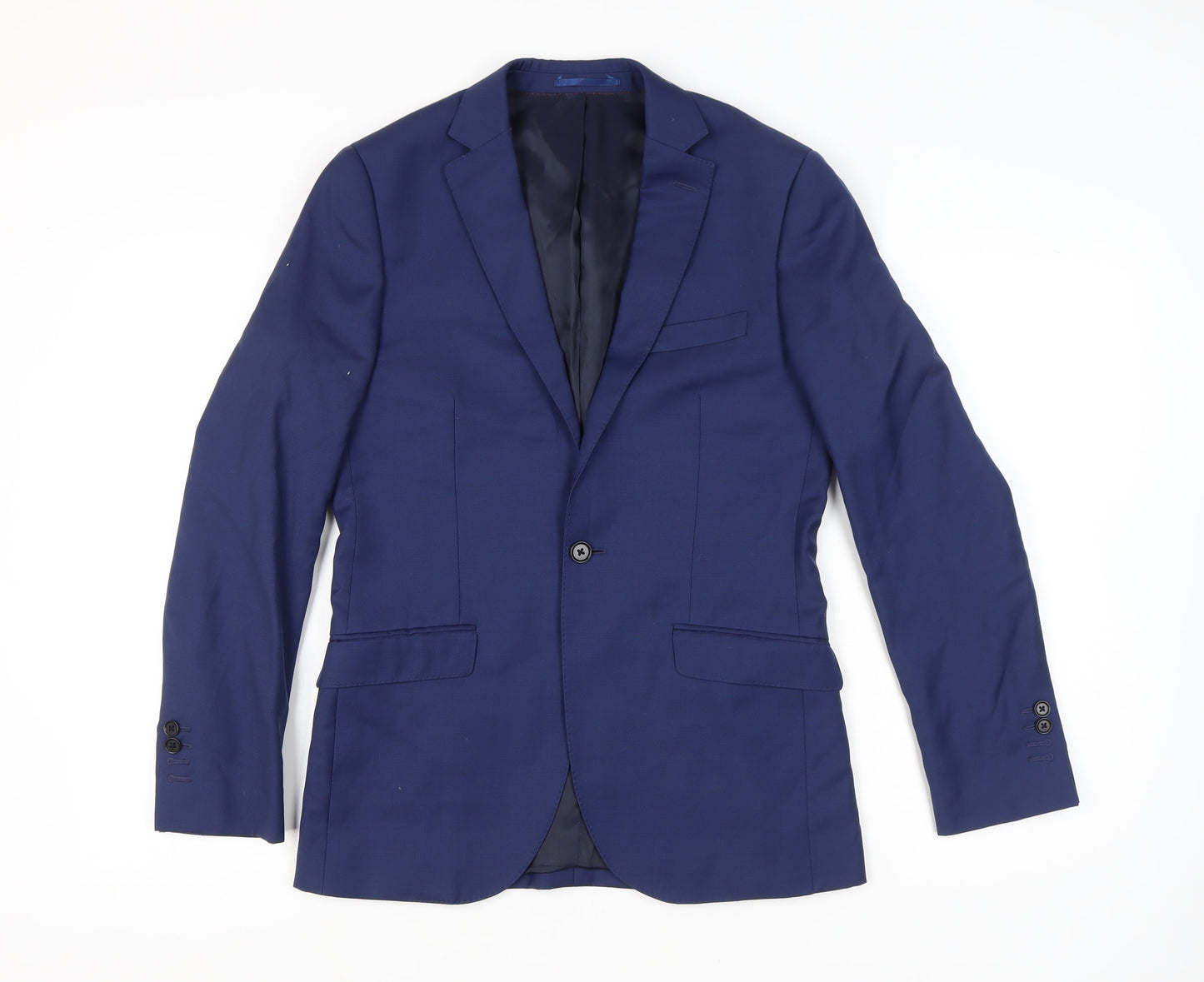 Mens UK Size 36 Hawes & Curtis Regular Blue Suit Jacket
