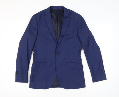 Mens UK Size 36 Hawes & Curtis Regular Blue Suit Jacket