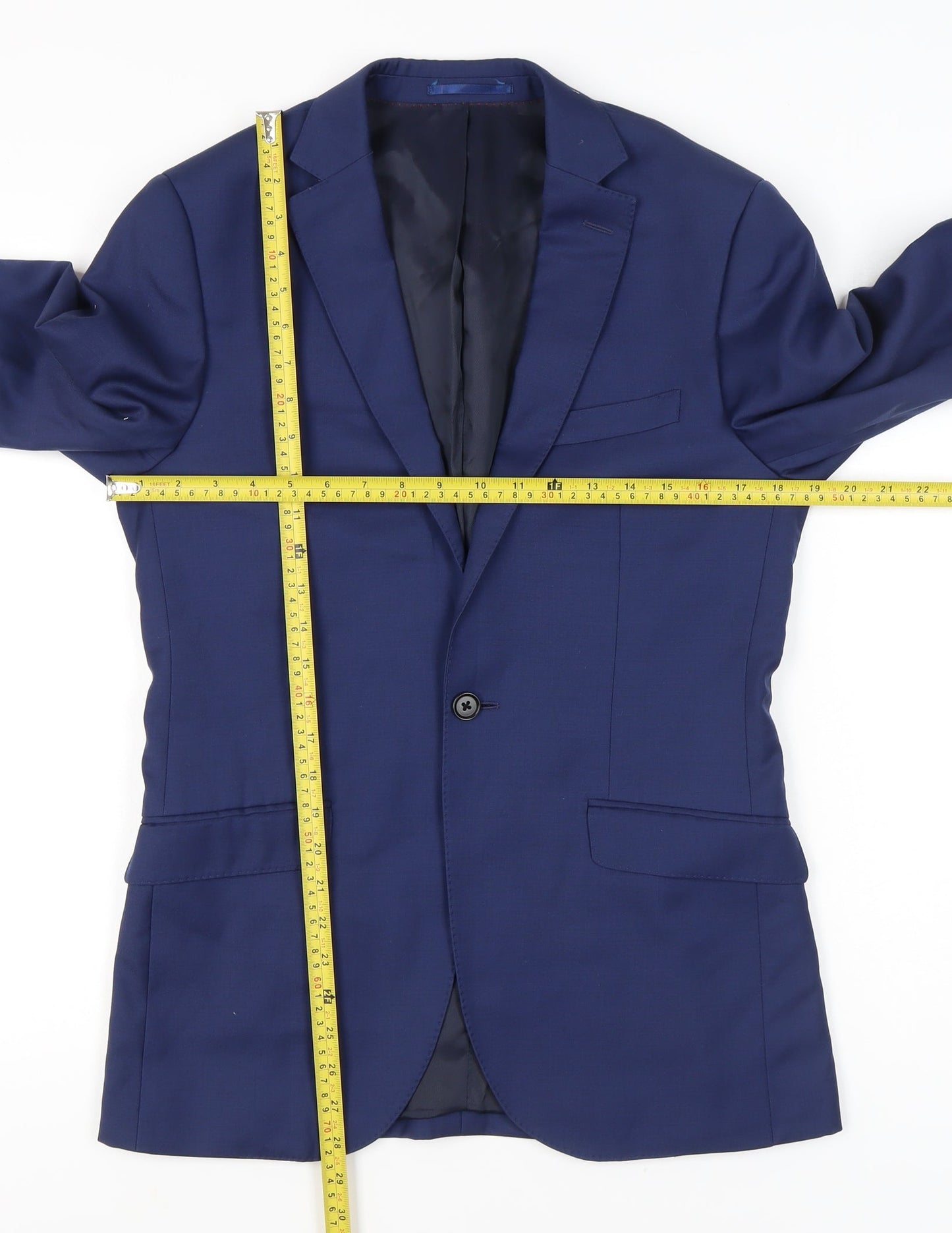 Mens UK Size 36 Hawes & Curtis Regular Blue Suit Jacket