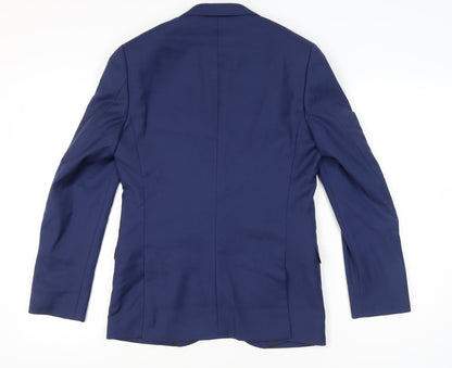 Mens UK Size 36 Hawes & Curtis Regular Blue Suit Jacket