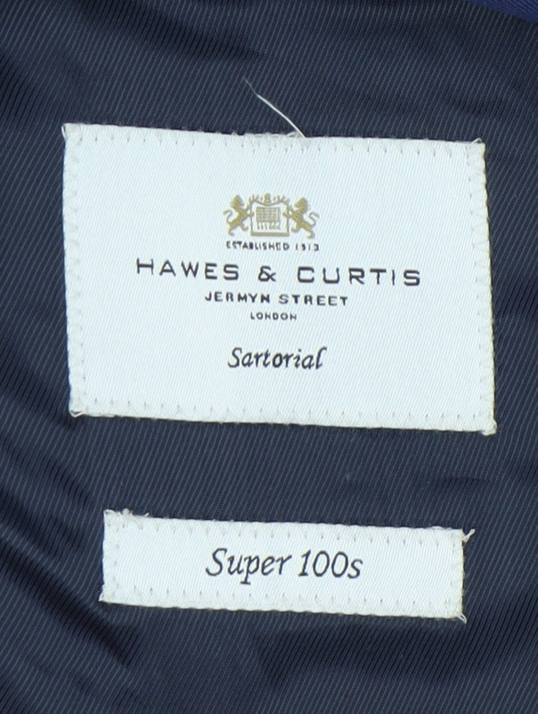 Mens UK Size 36 Hawes & Curtis Regular Blue Suit Jacket