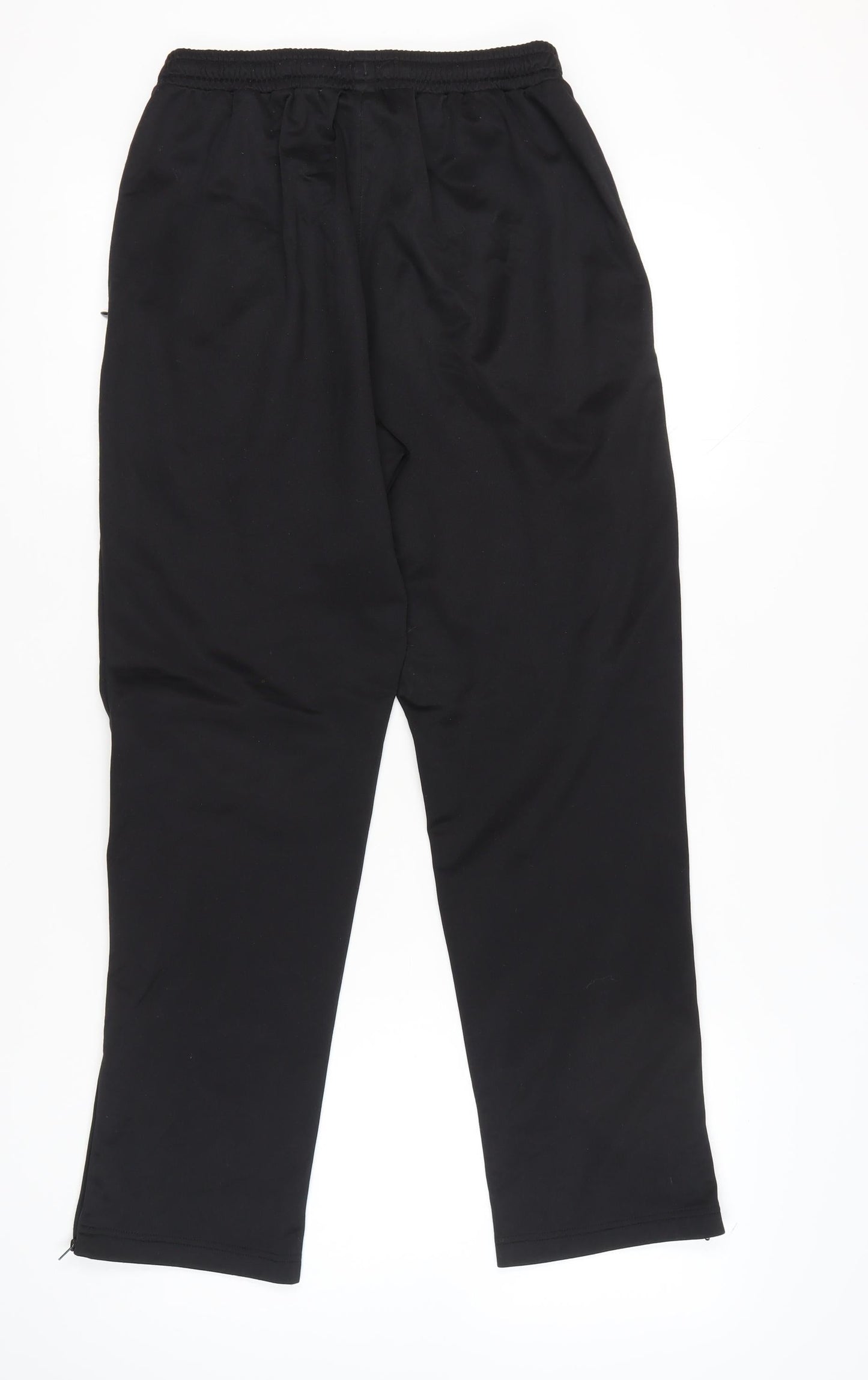Slazenger Men's Black Jogger Trousers L Polyester Pockets Zip
