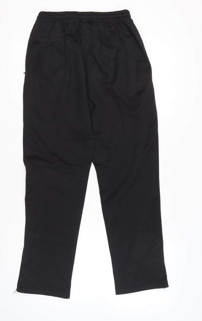 Slazenger Men's Black Jogger Trousers L Polyester Pockets Zip