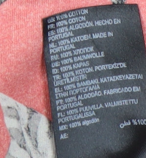 Ted Baker Men’s Orange Floral Print Cotton T-Shirt Size M