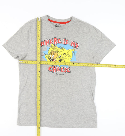 Primark Women’s Grey Tom and Jerry XS Graphic T-Shirt