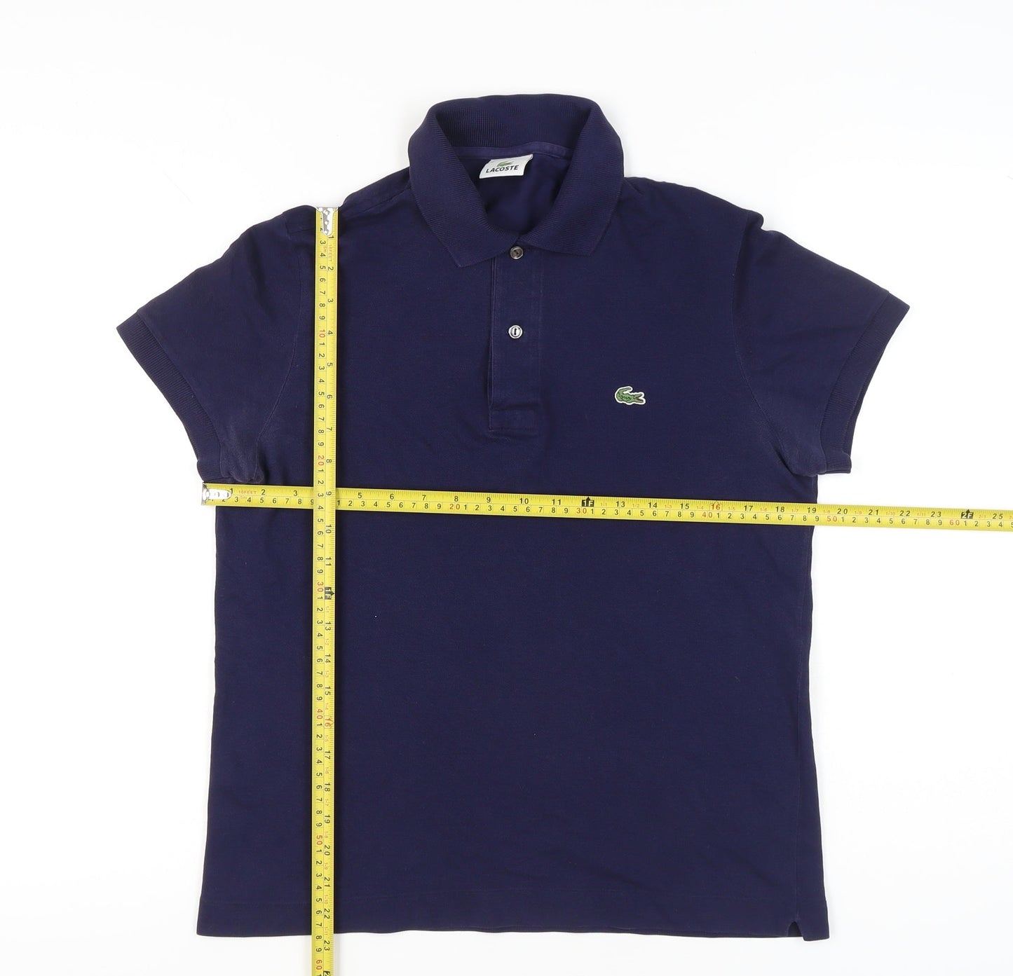 Lacoste Men’s Blue Polo Shirt Size M Cotton Casual Short Sleeve