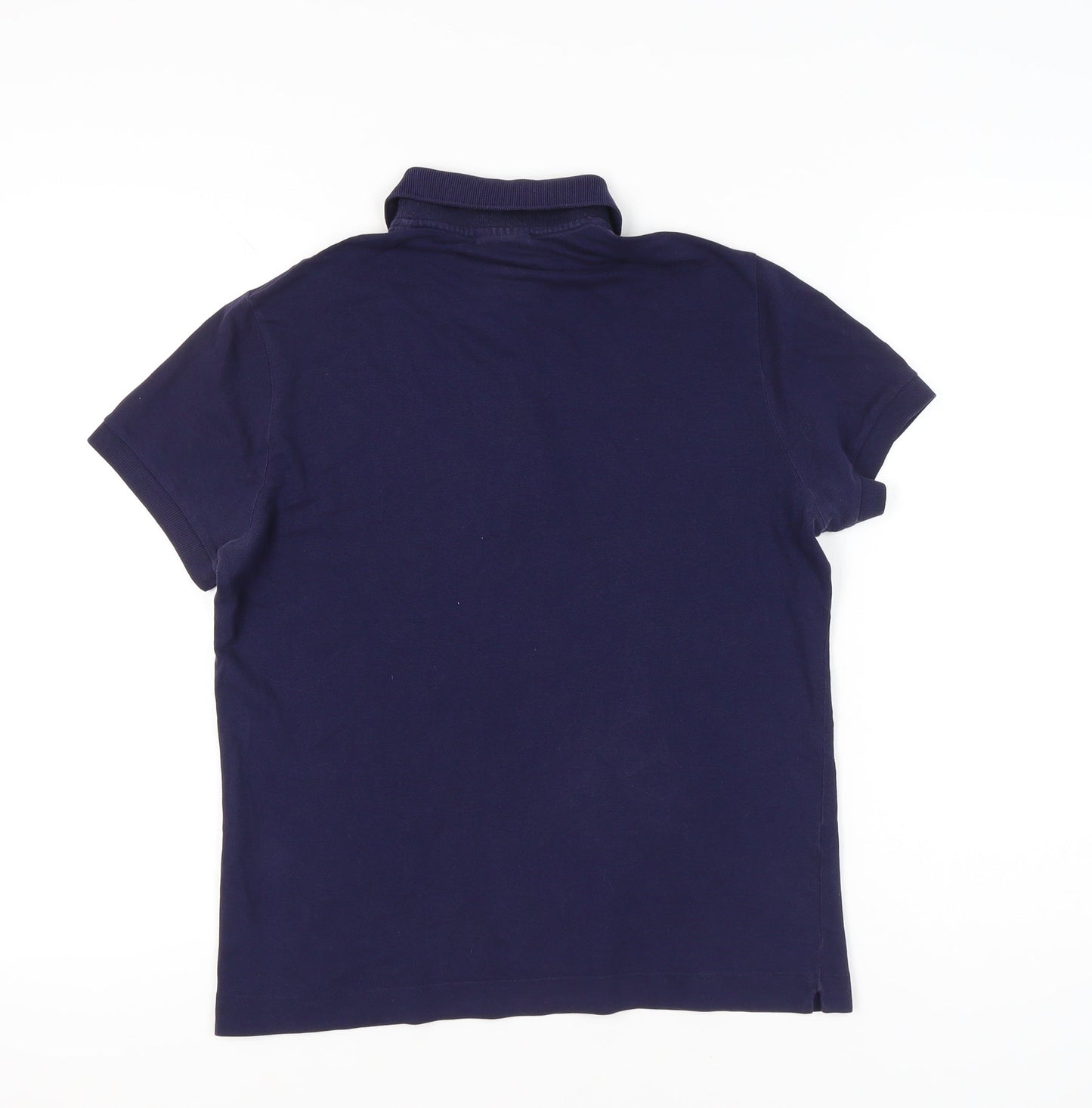 Lacoste Men’s Blue Polo Shirt Size M Cotton Casual Short Sleeve