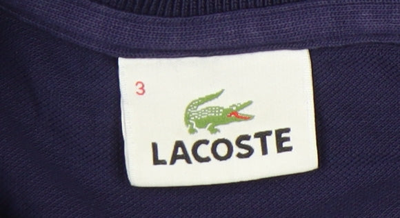 Lacoste Men’s Blue Polo Shirt Size M Cotton Casual Short Sleeve