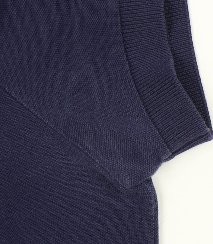 Lacoste Men’s Blue Polo Shirt Size M Cotton Casual Short Sleeve