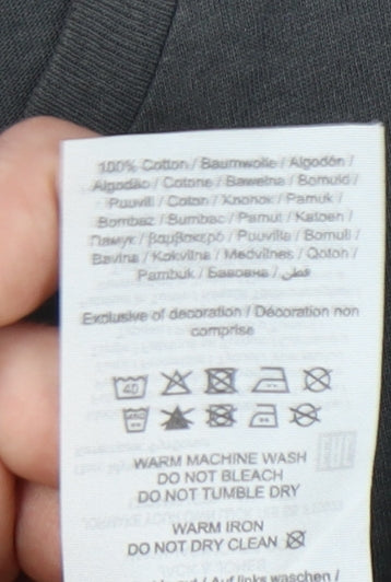 Jack & Jones Men’s Black Skull Graphic T-Shirt Size M Short Sleeve